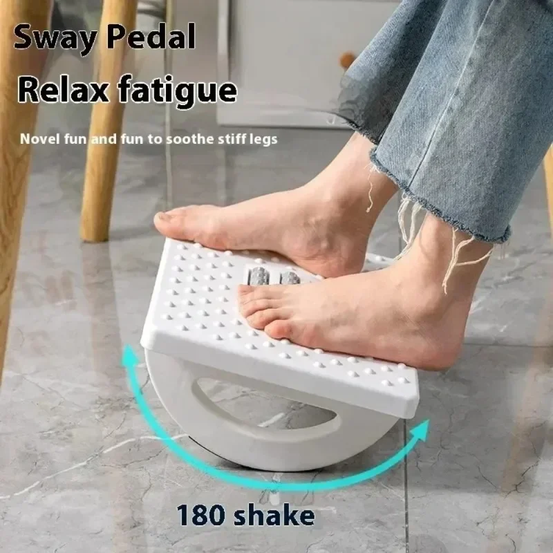Reflexology Foot Roller - Foot Rest Under Desk Rocking Footstool