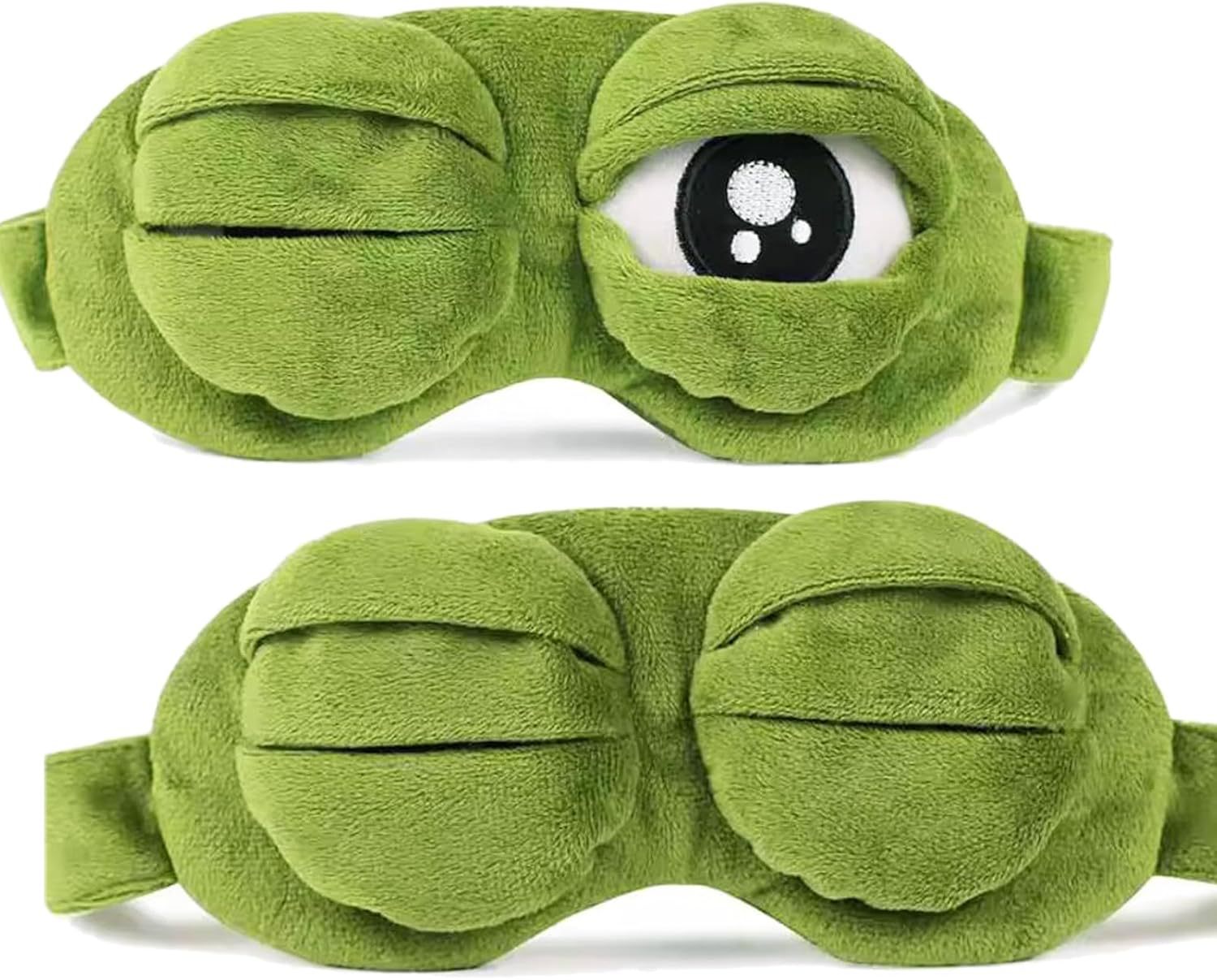 3D Sad Frog Sleep Mask Natural - Sleep Eye Mask 3D 리뷰 및 가격