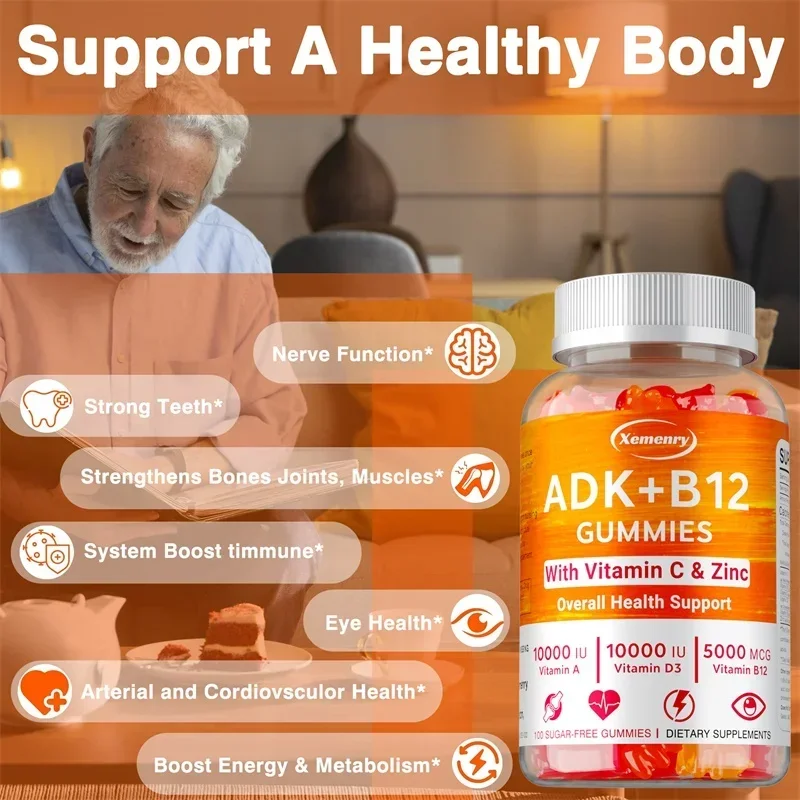Vitamin D3 K2 + Vitamin B12 Gu - Health Wellness Gifts 리뷰 및 가격