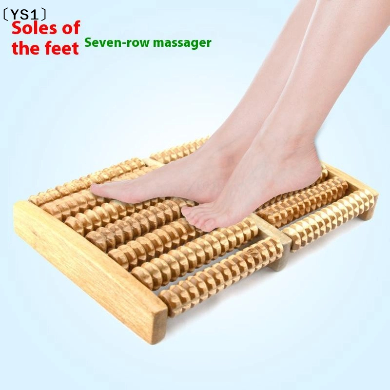 〔YS1〕 Wooden Foot Massager Rol - Reflexology Foot Roller 리뷰 및 가격