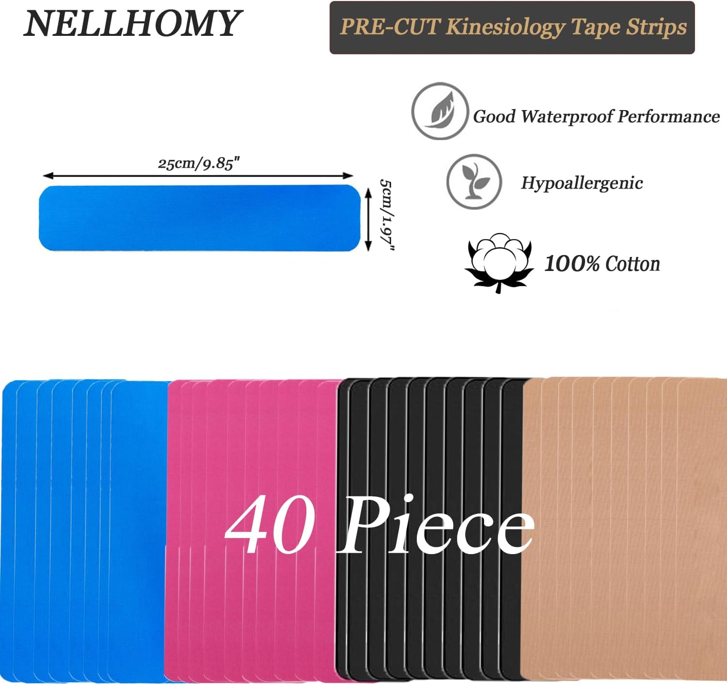 80pcs Sports Tape Cotton Elast - Sports Taping Precut 리뷰 및 가격