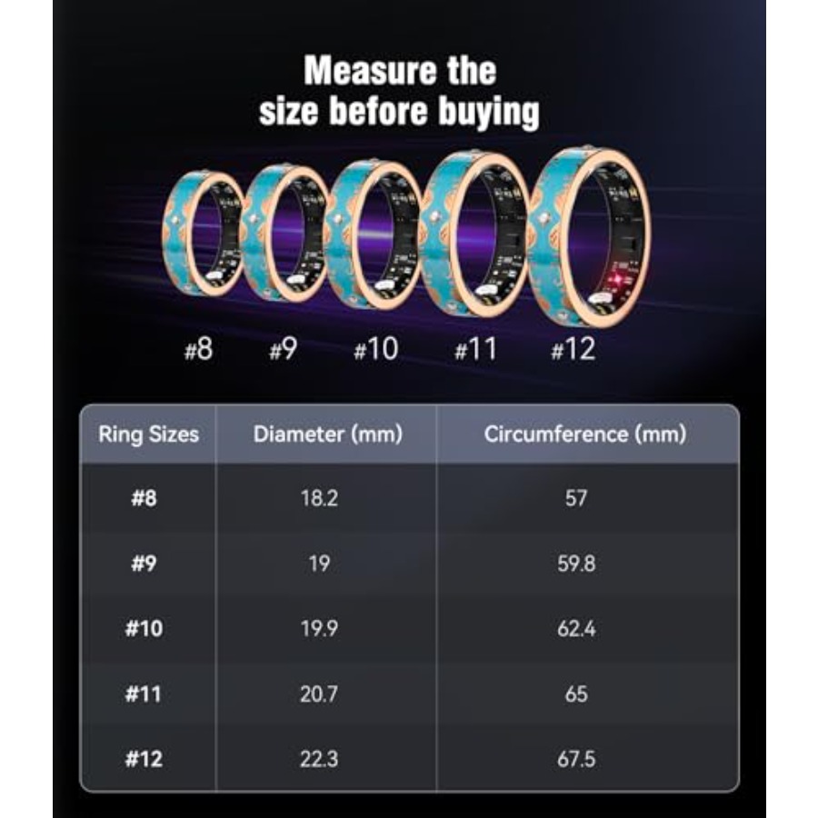 7 Gen Diamond Smart Ring for W - Health Wellness Industries 리뷰 및 가격