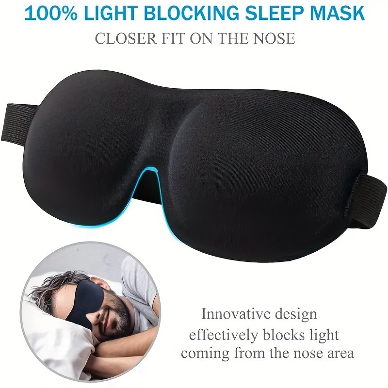 1/2Pcs [No Nasal Wings] Travel - Sleep Eye Mask 3D 리뷰 및 가격