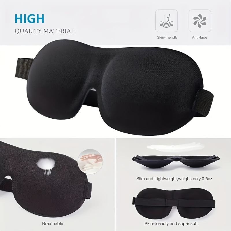1/2Pcs [No Nasal Wings] Travel - Sleep Eye Mask 3D 리뷰 및 가격