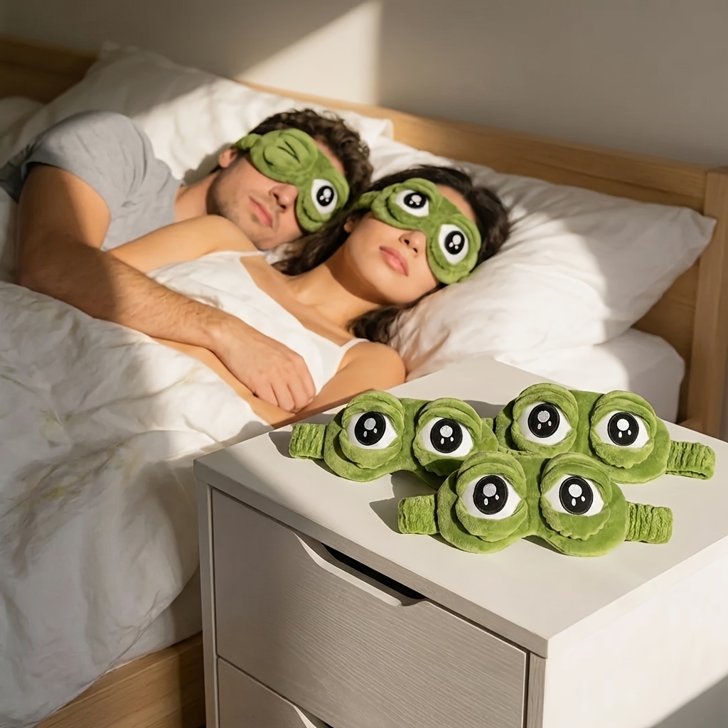 3D Sad Frog Sleep Mask Natural - Sleep Eye Mask 3D 리뷰 및 가격