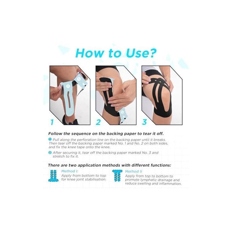10Pcs Pre-Cut Knee Kinesiology - Sports Taping Precut 리뷰 및 가격