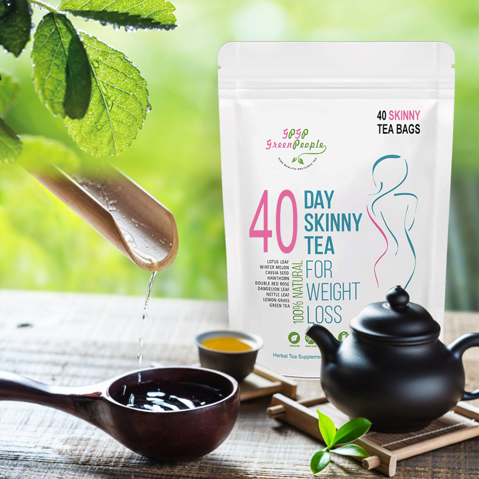 Natural 40 Days Herbal Skinny  - Health Wellness Gifts 리뷰 및 가격