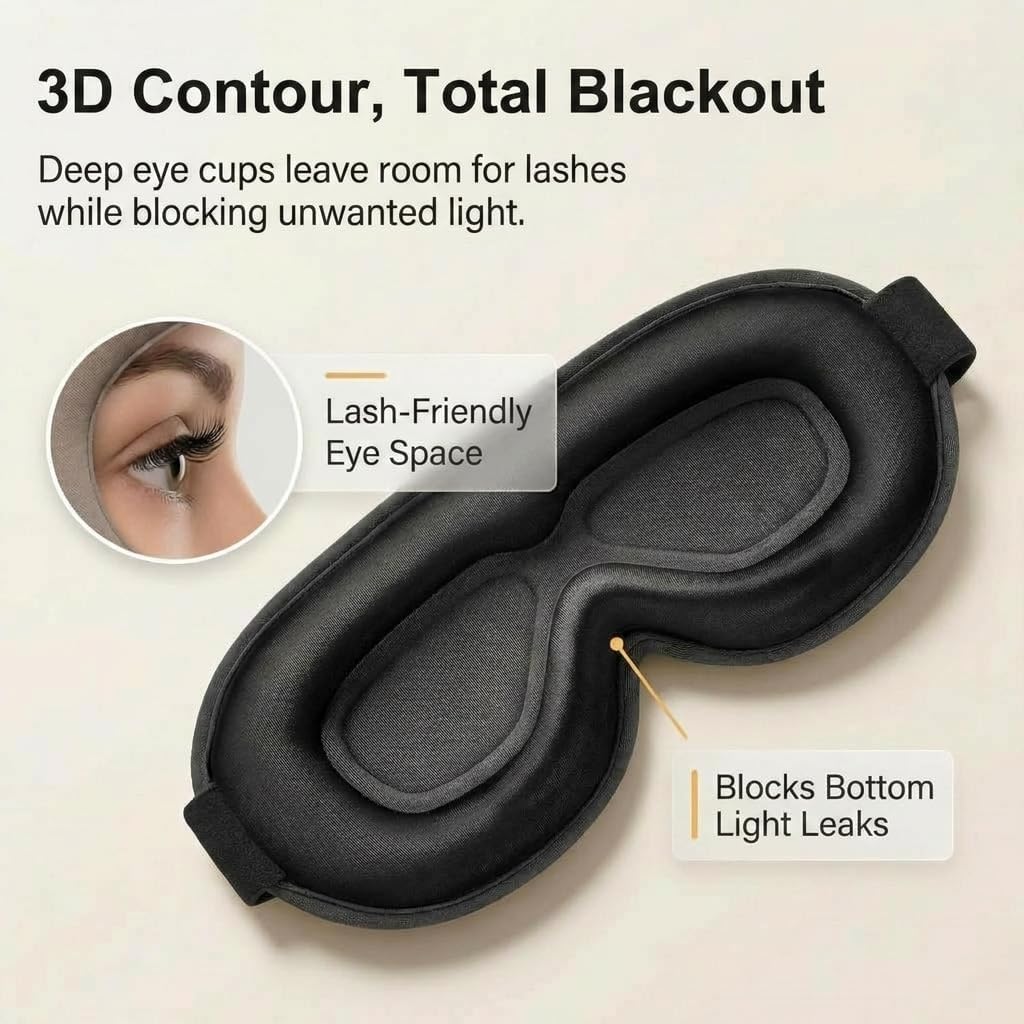 Blackout Weighted Eye Mask For - Sleep Eye Mask 3D 리뷰 및 가격